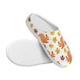 thumbnail image 3 of Fotbe Cartoon Squirrel Pattern Women's Fuzzy Curly Fur Memory Foam Loafer Slippers Indoor Outdoor Slippers Winter Home Shoes-39/40, 3 of 7