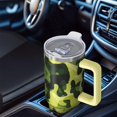 thumbnail image 5 of Camouflage 40oz Tumbler– Stainless Steel Insulated Tumbler with Handle and Straw, Large Capacity Travel Cup for Hot & Cold Drinks, 5 of 6