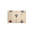 thumbnail image 4 of Wrapables Large Foldable Tote Nylon Reusable Grocery Bags, Anchors Away, 4 of 8