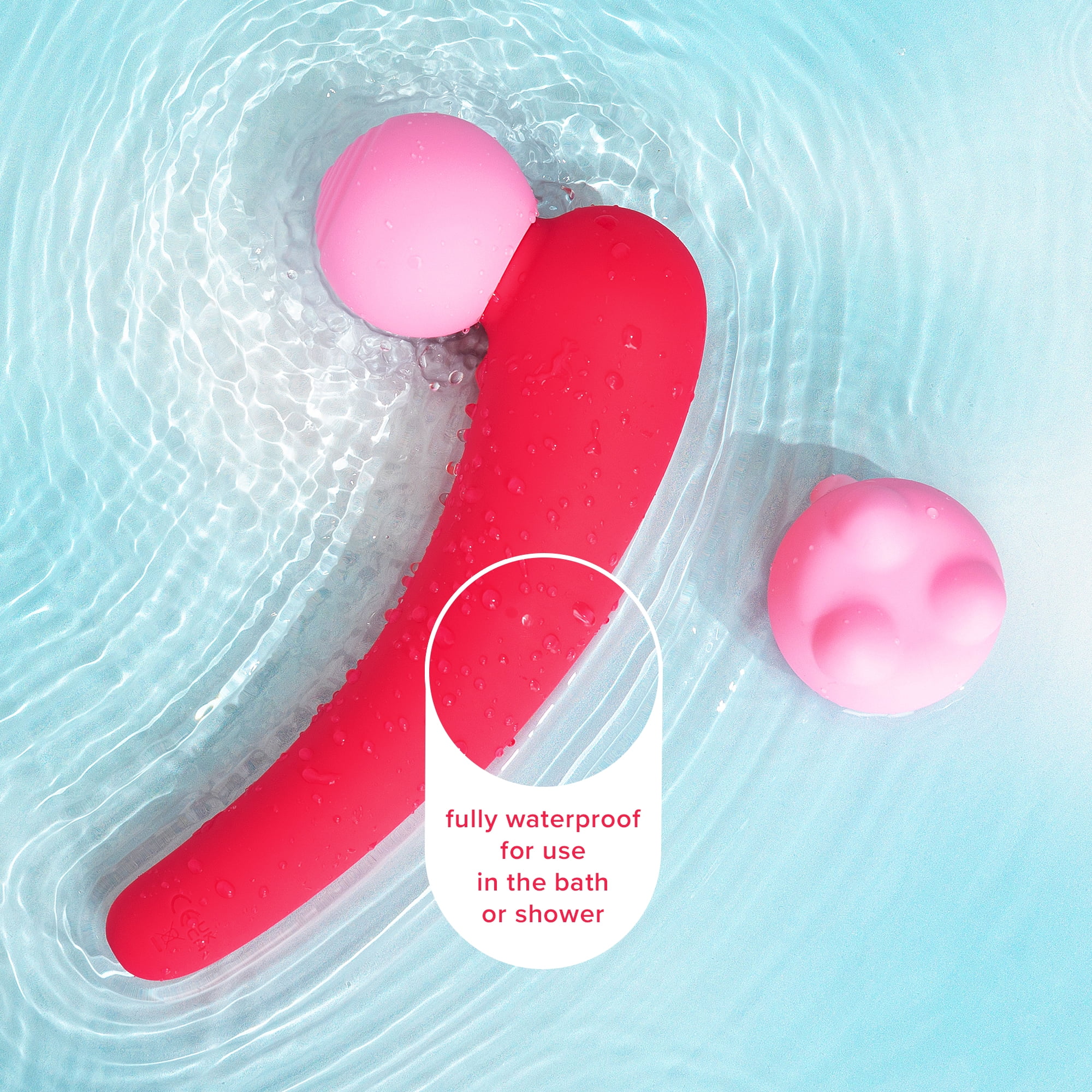 plusOne Mega Massager, Powerful Head, Additional Attachment, 15 Vibration Patters, Waterproof