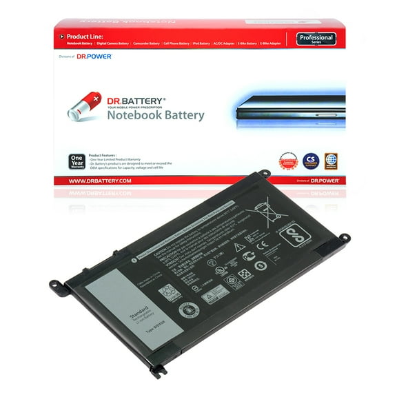 DR. BATTERY - Replacement for Dell Latitude 13 3379 / 3180 / 3189 2-in-1 / 3480 / 3488 / WDXOR / Y3F7Y / YRDD6 / 0FW8KR / 0WDX0R / 0Y3F7Y / 1VX1H / 3CRH3 / 9W9MX / B06XVBG8BY / B076BGBGFP