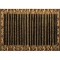 thumbnail image 1 of Ahgly Company Indoor Rectangle Abstract Brown Modern Area Rugs, 7' x 9', 1 of 4