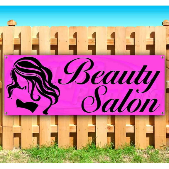 Beauty Salon 13 oz Vinyl Banner With Metal Grommets