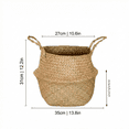 thumbnail image 2 of Olive Tree Basket – Wicker Seagrass Planter for Tall Indoor Fake Plants, Decorative Rattan Basket for Houseplants, Snake Plant, Monstera, 10.6inch, 2 of 7