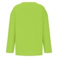 thumbnail image 5 of Resicozy Boys Sweatshirts Long Sleeve Casual Crew Neck Soft Teen Pullover Sweaters Trendy Solid Color Sweatshirt 2026 3-14 Years Green 110, 5 of 5