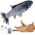 thumbnail image 2 of Cat Toys Fish For Indoor Cats - USB Floppy Fish Cat Dog Toy, Interactive Cat Toy With Catnip Bag 2 of 9