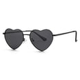 thumbnail image 1 of Gafas de sol Gleyemor polarizadas con forma de corazón para mujer negro, 1 of 7