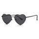 thumbnail image 1 of Gafas de sol Gleyemor polarizadas con forma de corazón para mujer negro, 1 of 7
