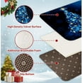 thumbnail image 4 of Merry Christmas Tree Ball Star Bathroom Rug Set of 3 Blue Winter Pine 3 Pieces Bath Mats Set No Silp Washable Cover Floor Rug Decorations for Kitchen Bathroom Bedroom, 4 of 7