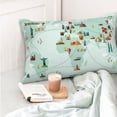 thumbnail image 6 of Kll World Travel Map Pillow Covers Envelope Closure,Super Soft And Cozy Fuzzy Fleece Pillow Case Cover 20"X30", 6 of 9