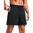 thumbnail image 1 of Shorts CRZ YOGA Texturizados para Entrenamiento con Corte Lateral 5" Negro M, 1 of 7