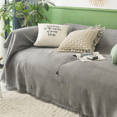 thumbnail image 3 of Funda de sofá de estilo bohemio con funda completa para propiedades de alquiler Cojín de sofá de cuatro estaciones Tela con patrón de ondas, 3 of 5