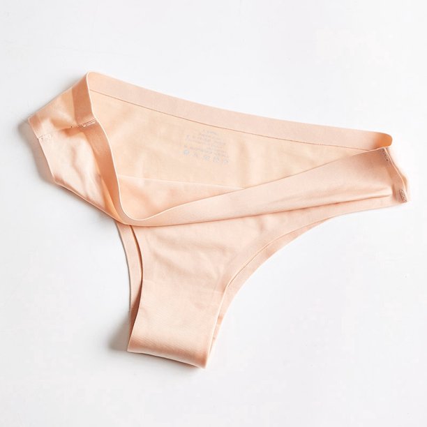 ZXYOUPING Tanga de seda para mujer ropa interior de seda sin costuras ropa interior Sexy lencería M-3XL talla extra interior sólida confortpangjing