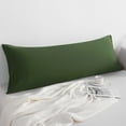 thumbnail image 6 of Flxxie 2 Pack 100% Brushed Microfiber Body Pillow Covers, Ultra Soft and Cozy Full Body Pillowcases for Adults, 20" x 54", Olive Green (Not Include Body Pillow), 6 of 7