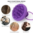 thumbnail image 7 of Homelove Scalp Massager Shampoo Brush with Long & Flexible Silicone Bristles for Hair Care and Head Relaxation, Glide Through Hair Easily, Dandruff Removal and Itching Relief, Wet and Dry, Purple, 7 of 7