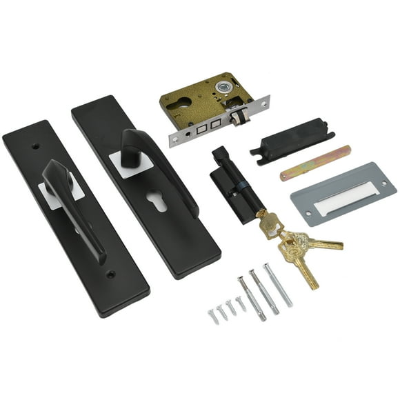 Black Door Knob, Door Handle Durable Portable for Wooden Doors for Bedroom Doors