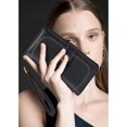 thumbnail image 2 of Wolfrail Women Wallet Large Capacity Leather Wallet Blocking Zip Around Purse, 2 of 5