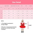thumbnail image 3 of Girls Santa Claus Dress Christmas Costume Outfit Xmas Hooded Princess Dress Up, 3 of 7