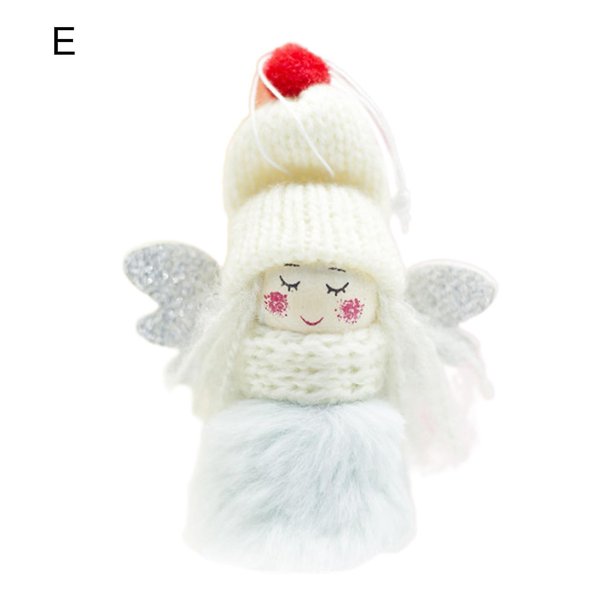 Juguetes colgantes de peluche bonitos y encantadores muñecos ángeles decorados árboles de navidad regalos para niños colgantes de Navidad