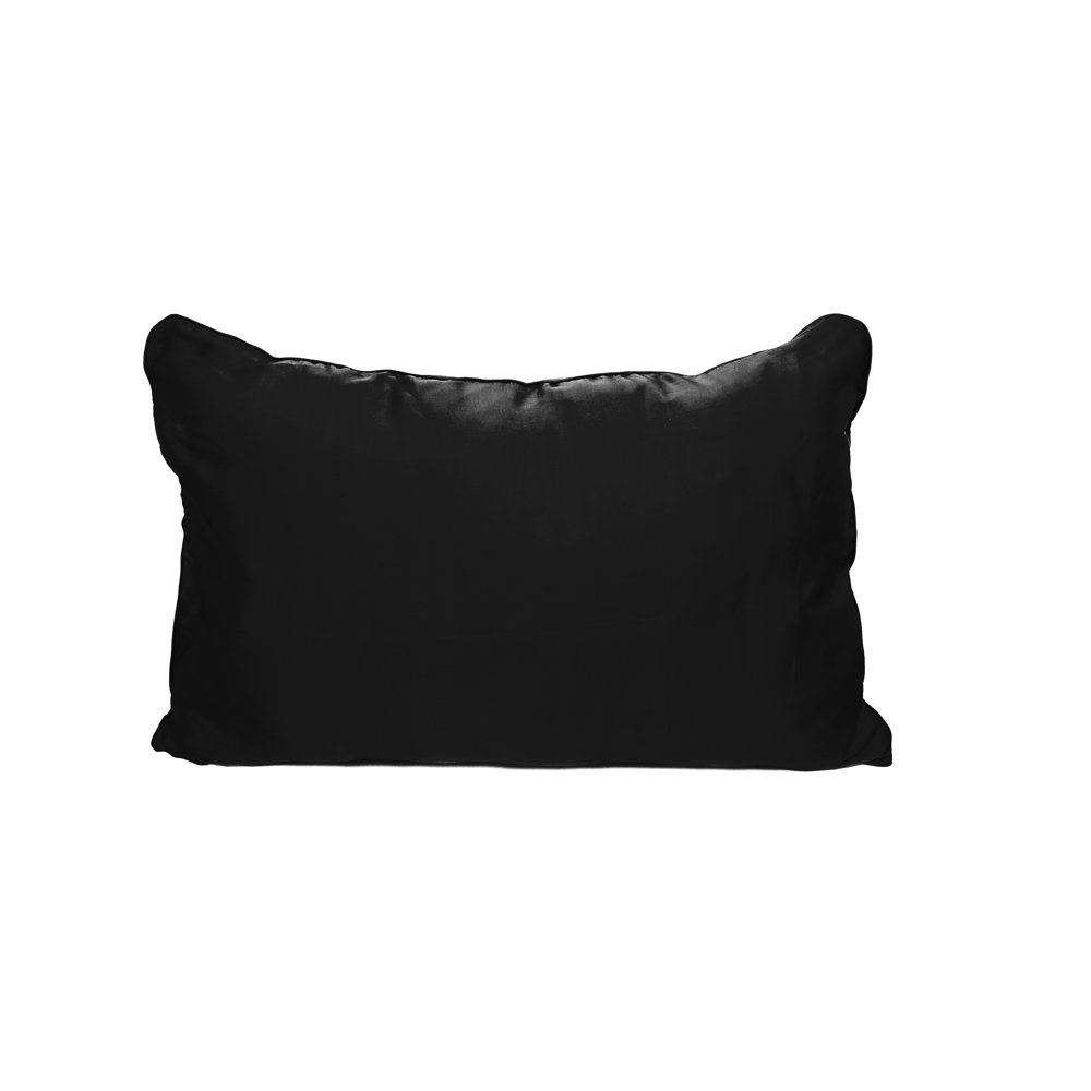 Black Natural Silk Pillow Covers Bed Pillow Cases Standard Size