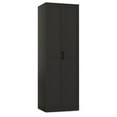 thumbnail image 2 of Finihen 70" Freestanding Storage Cabinet with 2 Doors and 5 Shelves, Bathroom Cabinet, Pantry Cabinets, Black, 2 of 10