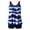 Blue, variant on Summer Savings Clearance! SHENGXINY Blouson Tankini Swimsuits for Women Swim Tops with Boy Shorts Loose Fit Floral Printed Modest Two Piece Bathing Suits Athletic Swimwear