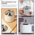 thumbnail image 6 of Stainless Steel Lid 2 Pcs Cup Sealing Lids Glass Cups Wine Glasses Gai Cover Child Travel, 6 of 6