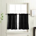 thumbnail image 7 of 2Pc Curtains Star Curtains Short Curtains Small Curtains Rod Curtains Kitchen Coffee Curtains Bedroom Curtains Lace Curtains 29 X 36 Inch 2 Panels, 7 of 7