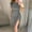 Gray, variant on IDALL Prom Dresses,Formal Dresses Women Off Shoulder High Slit Bodycon Dress Short Sleeve Dresses Graduation Dress,Bodycon Dresses,Petite Dresses Black Dress L