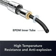thumbnail image 2 of Shower Hose 79 Inch Long Shower Hose Explosion Proof Stainless Steel Inlet Hose, 2 of 5