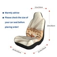 thumbnail image 5 of Rocae Sleeping Cat In Blanket Print Seat Covers for Cars Trucks and SUVs,Easy to Install Cover Set-1, 5 of 9