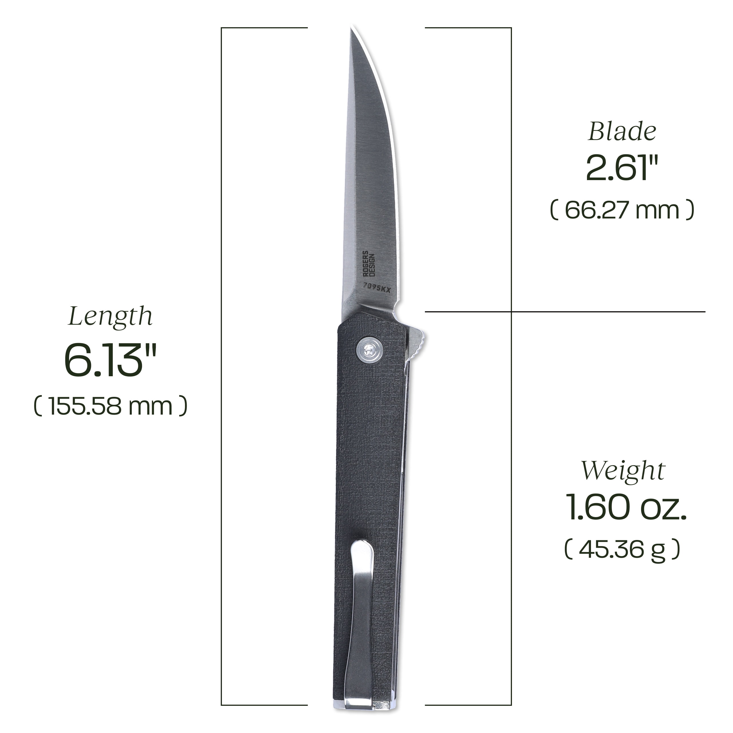 CRKT CEO Compact Everyday Carry EDC Pocket Folding Knife with Liner Lock: 1.4116 Plain Edge Blade, Glass-Reinforced Nylon Handle, Reversible Pocket Clip, 7095KX