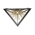 thumbnail image 1 of Artcraft Lighting Sunburst Flush Mount (Matte Black & Satin Brass Finish), 1 of 1