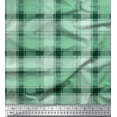 thumbnail image 1 of Soimoi Silk Fabric Gingham Check Printed Craft Fabric by The Yard 42 Inch Wide, 1 of 5