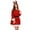Costume89# Red, variant on oqasdz Christmas Dresses for Women Elegant Velvet Bunny Dress with Sparkling Sequin Details for Festive Party Holiday Celebrations Attire