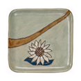 thumbnail image 1 of Mara Ceramic Stoneware 8 Inch Sunflower Square Dinnerware Plate, 1 of 2