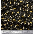thumbnail image 2 of Soimoi Black Cotton Duck Fabric Abstract & Arrow Symbol Print Fabric by Yard 42 Inch Wide, 2 of 5