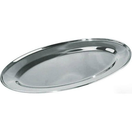 - Winware by Winco Oval Platter, Stainless Steel 16
