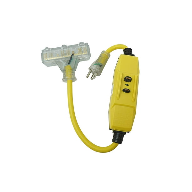 TRC 260200086 12/3 Gauge Shockshield GFCI Protected Inline TriCord