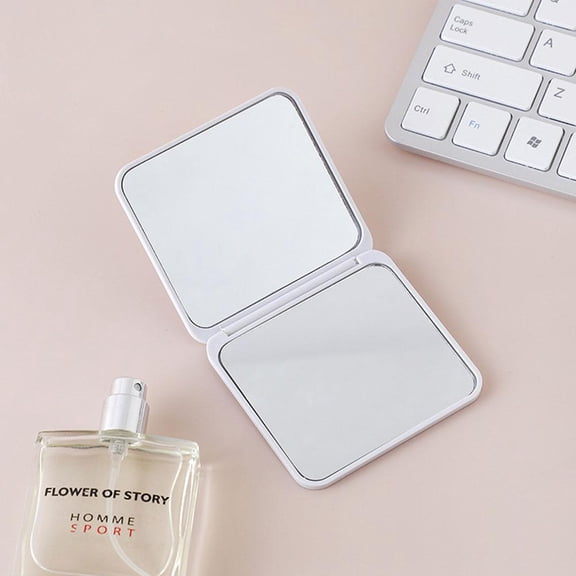 Mini Square Makeup Mirror Portable Double-sided Foldable Mirror Small Gift B7 V6Y7