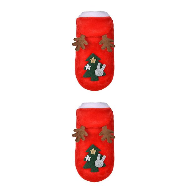 Billuyoard Ropa navideña para perros, disfraz de terciopelo Coral para perros pequeños, ropa para gatos, abrigo, disfraz de invierno para mascotas Type1 NO1 Billuyoard CBP104391