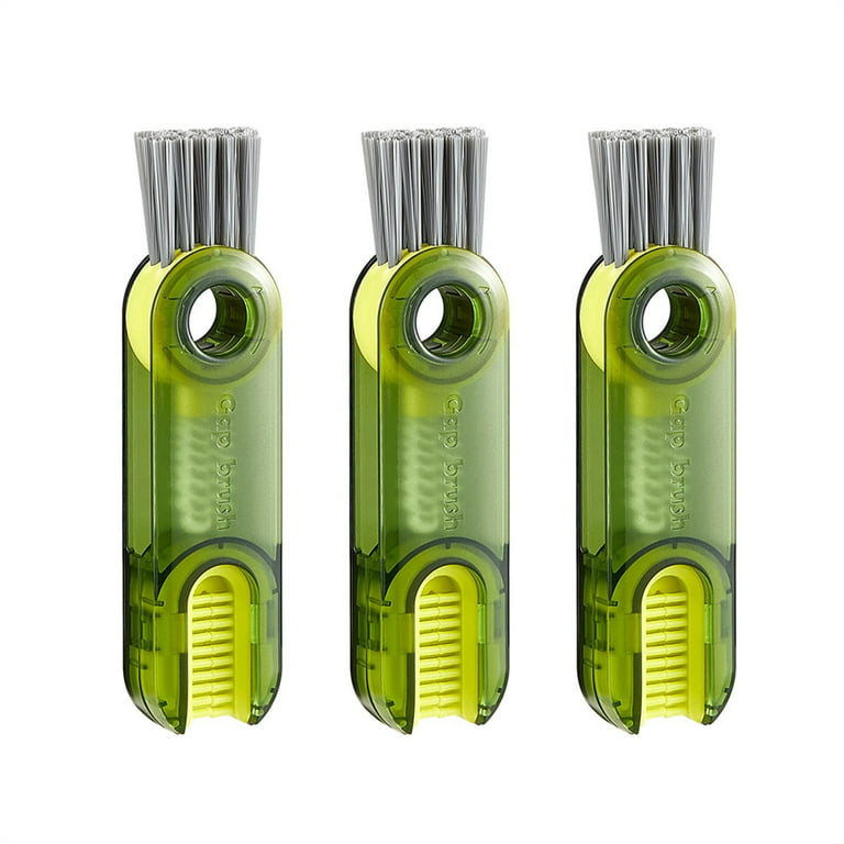 3 in 1 Multifunctional Cleaning Brush Tiny Bottle Cup Lid Brush