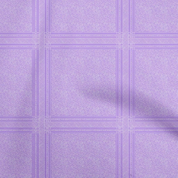 oneOone Cotton Poplin Twill Lavender Fabric Geometric Sewing Craft Projects Fabric Prints By Yard 56 Inch Wide