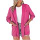 thumbnail image 1 of Abrigo de manga larga con bolsillo para mujer, chaqueta con cuello vuelto liso para mujer Fridja hkj911, 1 of 9