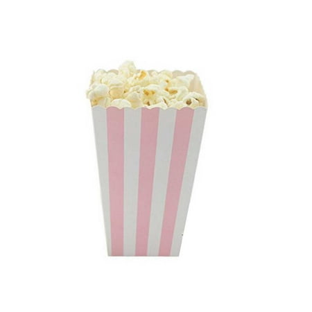 

DIYOO 12 pieces/Set Popcorn Box Candy Sanck Favor Bags Candy favor bags Stripes Gift Bags Wedding Party Favor Kids Movie Party Supplies