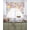 Pink Beige, variant on Easter Eggs Swag Valances for Windows, Small Curtains Drapes, Butterfly Flowers Spring Watercolor Branch Floral Kitchen Window Curtains Over Sink Window Treatment Valance for Bedroom/Bathroom 56"x36"