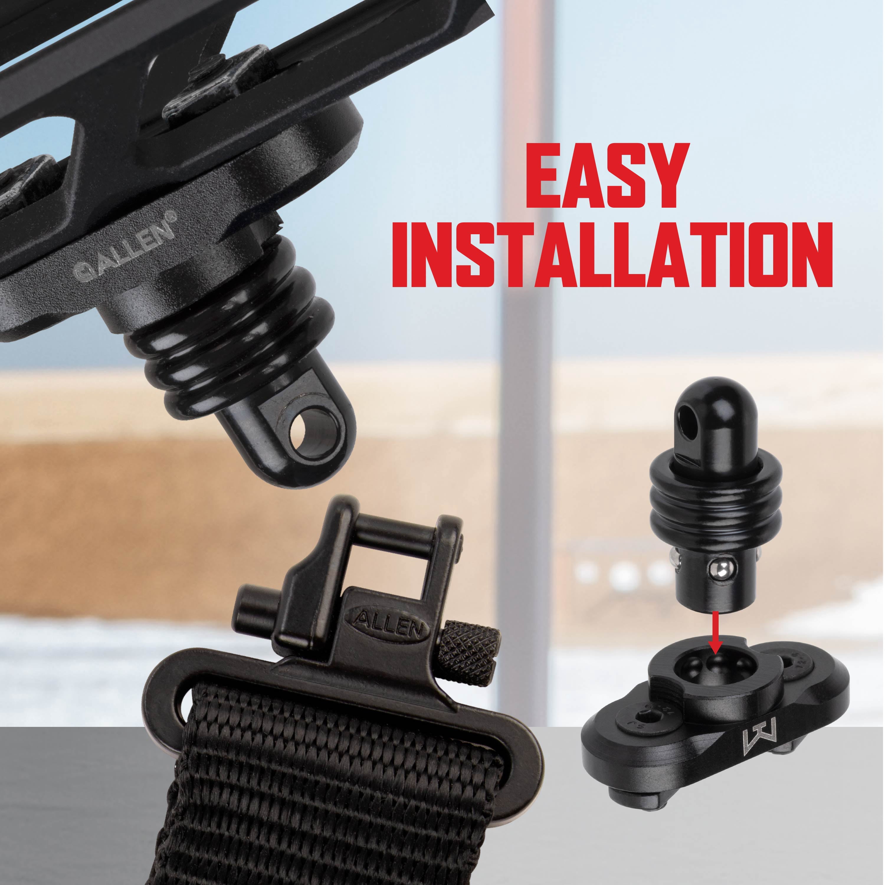 Allen Company QD M-LOK Sling Mount Base and Swivel Stud Adapter