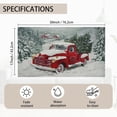 thumbnail image 3 of Christmas Entrance Door Mat, Red Truck Snowy Trees Christmas Decor Welcome Doormat, Non-Slip Carpet Rugs Floor Mat Decorative for Home/Bathroom/Kitchen/Indoor 17"x30", 3 of 6