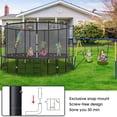 thumbnail image 2 of YORIN Trampoline, 1500LBS 16FT Trampoline for 7-8 Adults/ Kids, with Enclosure Net, Metal Swing, Basketball Hoop, Ladder, Galvanized Outdoor Anti-Rust Heavy Duty Round Recreational Trampoline, 2 of 6