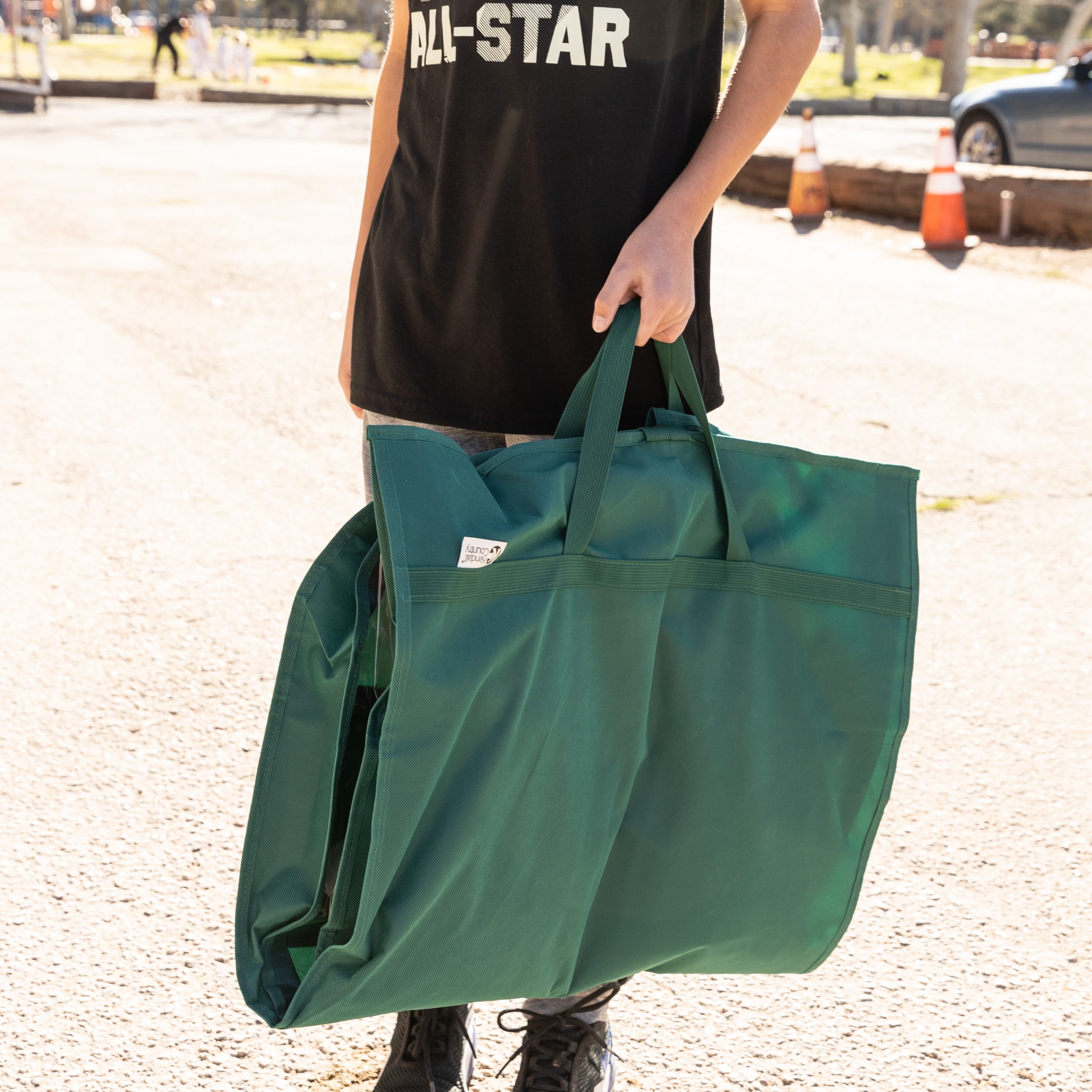 Kendall Country Dance Garment Bag Costume Organizer for Dancers, Beauty Pageants, Sports, Gymnasts, Figure Skaters, Travel and more - Forest Green 40 inch Long